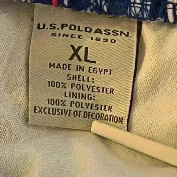 Men’s US Polo Assn crab swim trunks  board shorts lined size XL - Picture 6 of 7